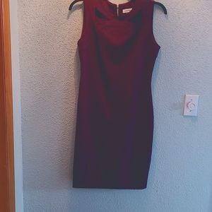 Calvin Klein Plum sleeveless midi